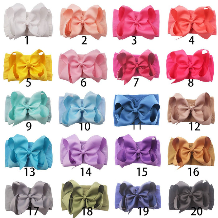 Bow headband nylon headband