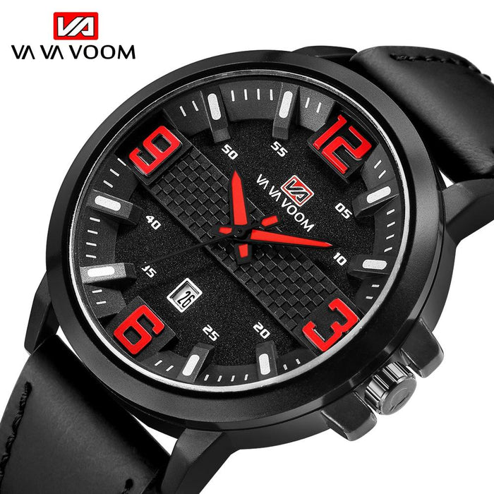 Calendar Wristwatch Fashion Mens Top Brand Luxury Sports Leather Watches