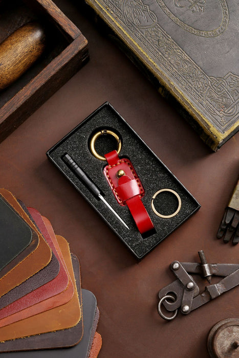 Fashion Simple Multicolor Leather Keychain