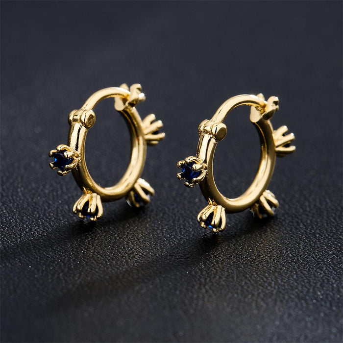 Personality Fashion Gold Color Small Geometric Women's Earrings