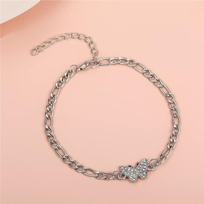 Women's butterfly anklet