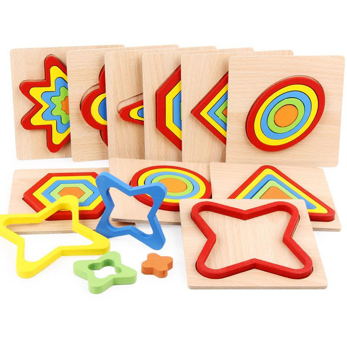 Children's Three-dimensional Puzzle Wooden Toy