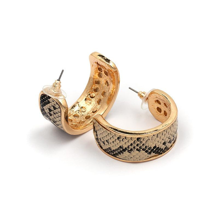 Women's Jewelry C-shaped Women's Leopard Earrings Accessories