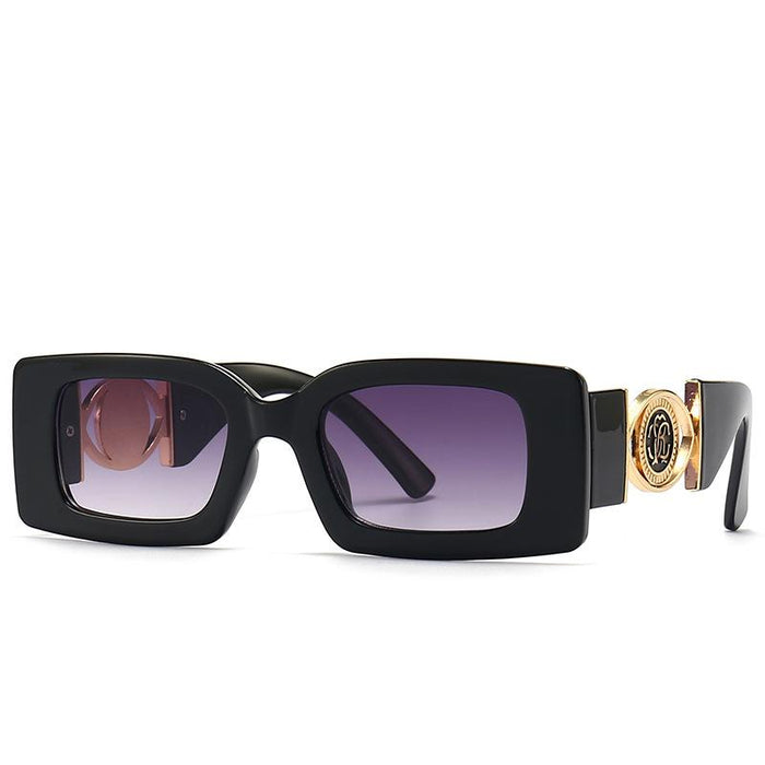 Small frame square sunglasses and sunglasses