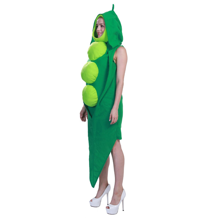 Food Peas Play Costume Halloween Party Cosplay Jumpsuit