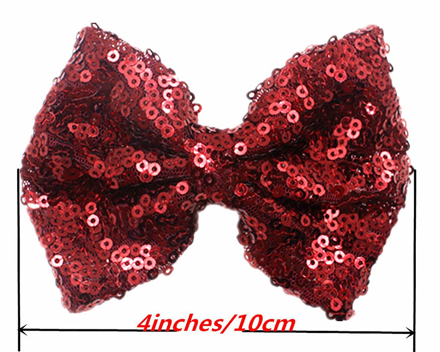 Sequin Bow Hair Clip