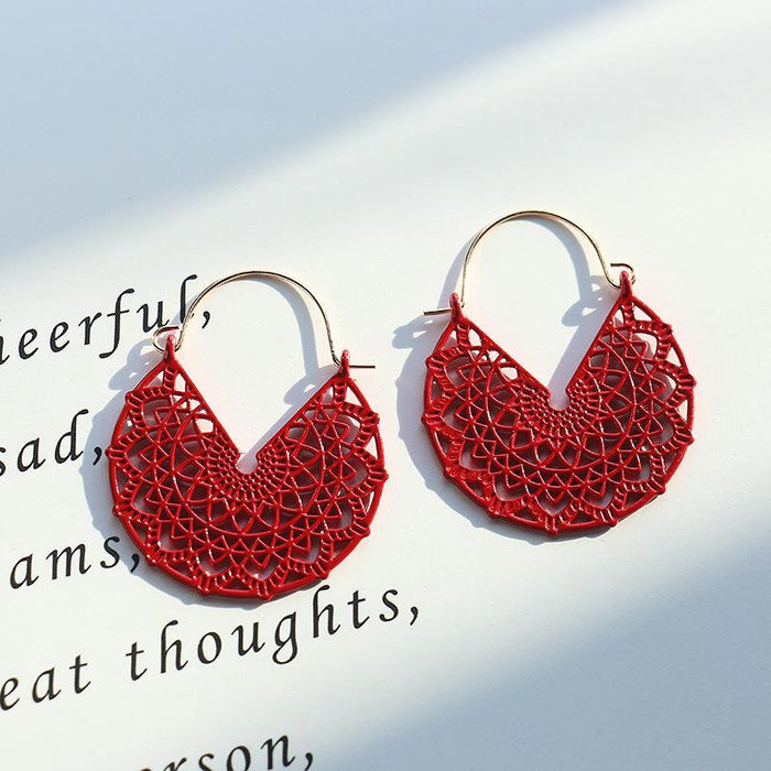 Fashion Spring Geometric Personality Simple Candy Color Earrings