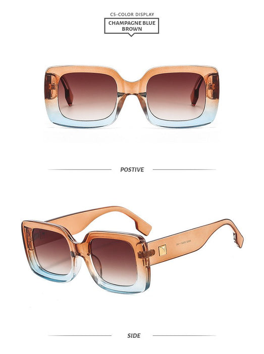 Box men's and women's colour matching Sunglasses