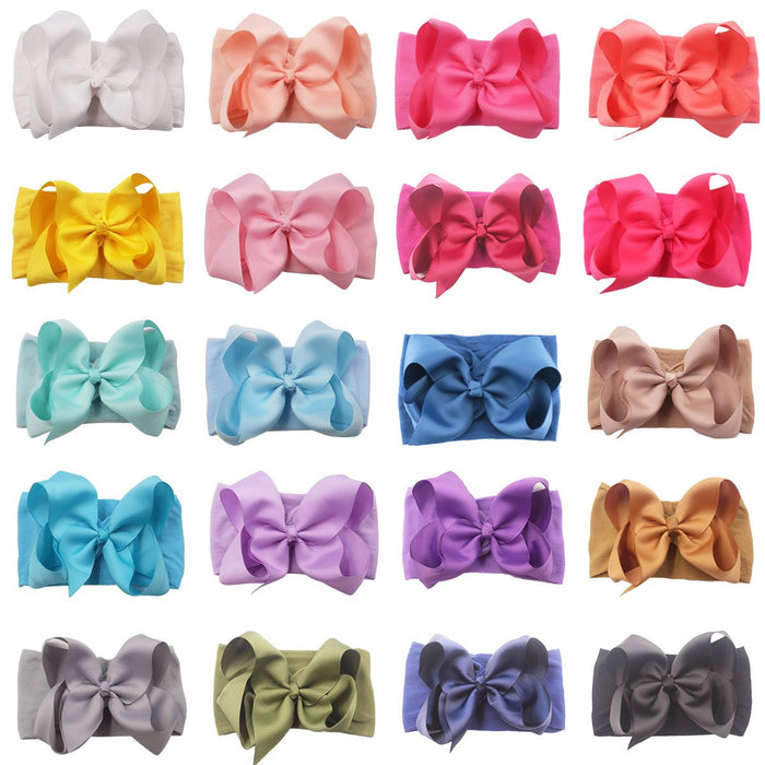 Bow headband nylon headband