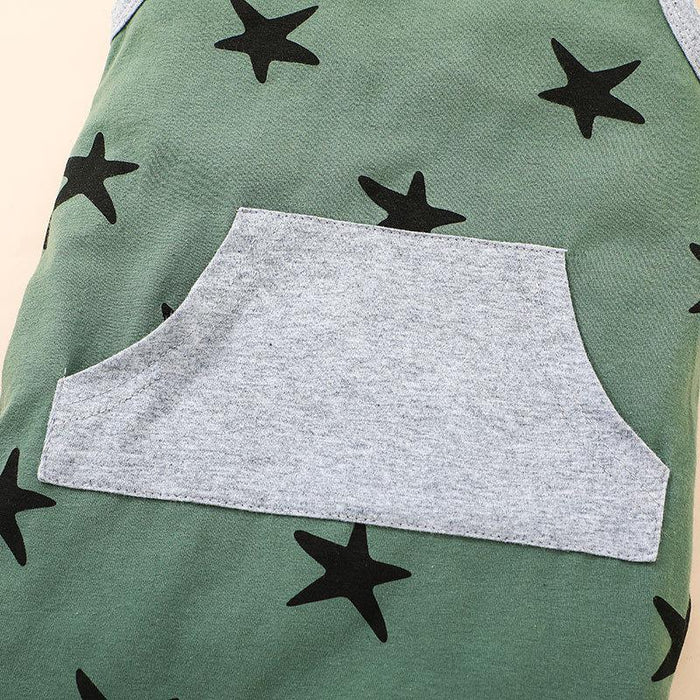 Summer Cartoon Star Romper For Baby