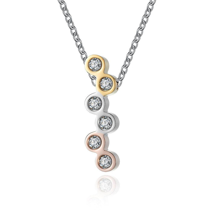 Fashion Creative 8-character Titanium Steel Necklace Female