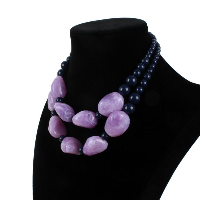 Women's Jewelry Fashion Exaggerated Resin Multi-layer Necklace