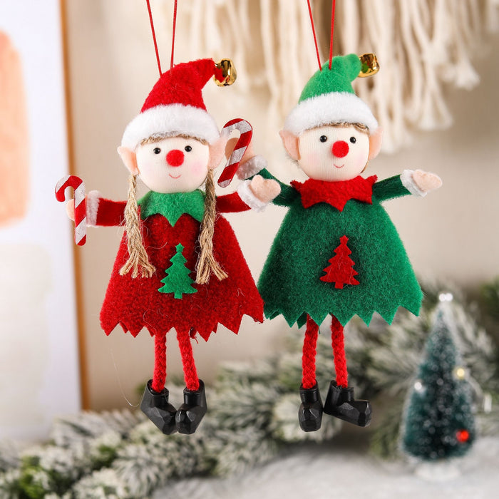 Christmas Pendant Cute Elf Doll Christmas Tree Decoration