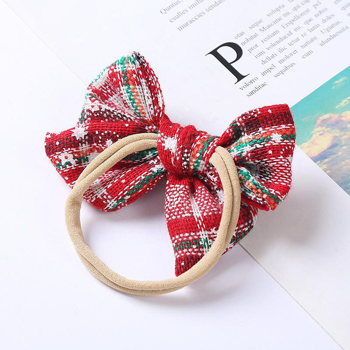 Children's Hair Tie Christmas Bow Hair Accessories