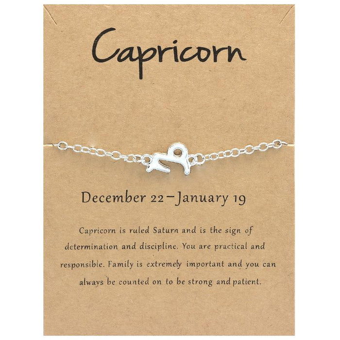 Twelve Constellations Bracelet Constellation Card Bracelet