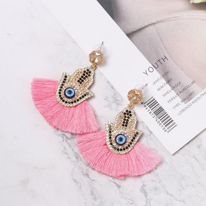 New fan tassel female Earrings accessories