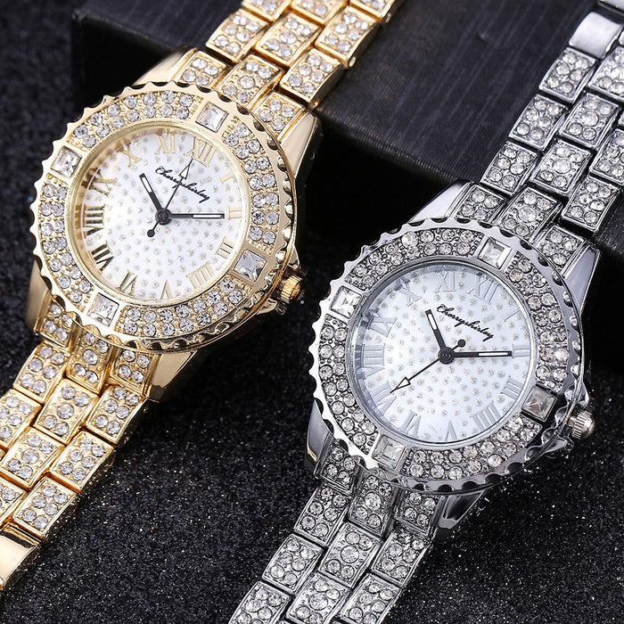 New Stainless Steel Women Wristwatch Quartz Fashion Casual Clock  LLZ20815