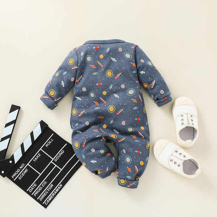 Newborn Baby Space Pattern Bodysuit