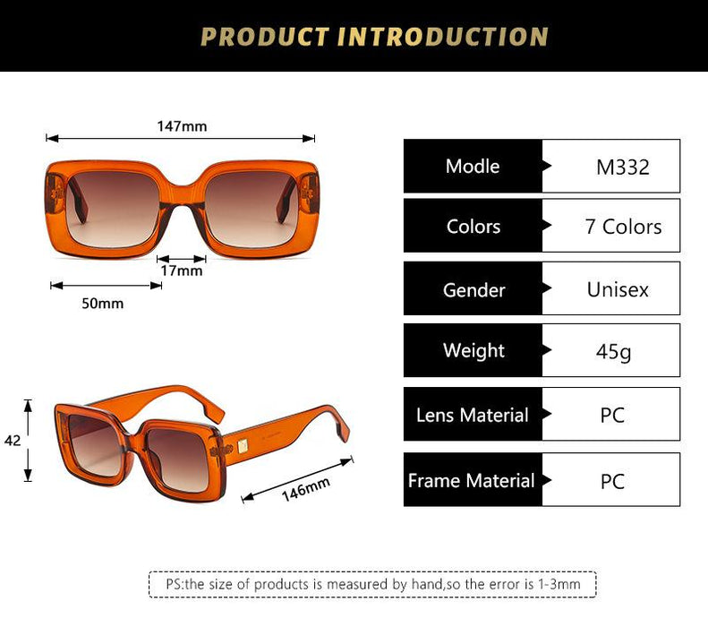 Box men's and women's colour matching Sunglasses