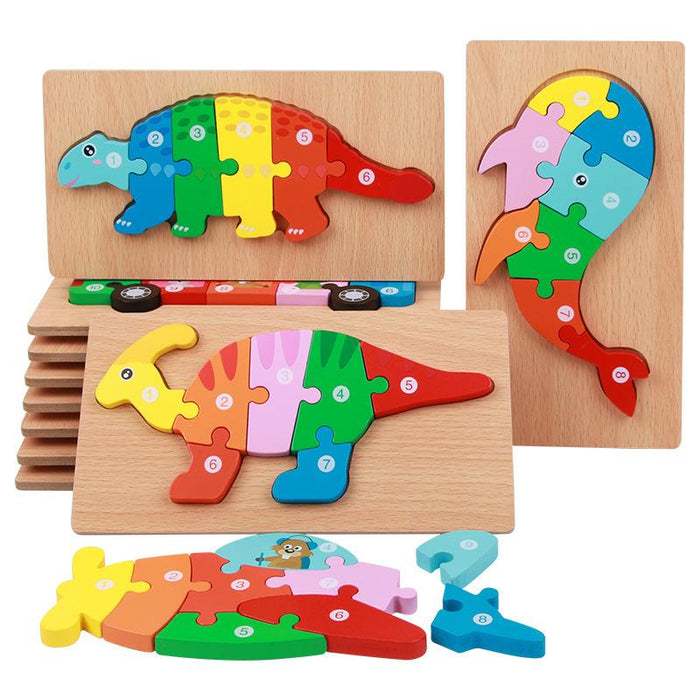 Children's 3d Wooden Stereo Puzzle Toy