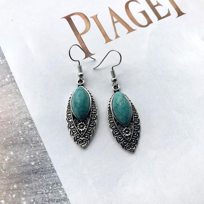 Bohemian Temperament Retro Natural stone Earrings