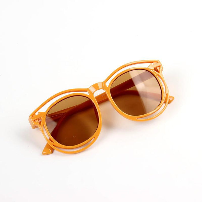 Children's Sunglasses round frame anti ultraviolet sunshade glasses