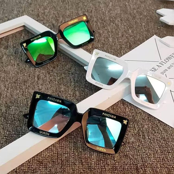 Children's Sunglasses personality box colourful reflection