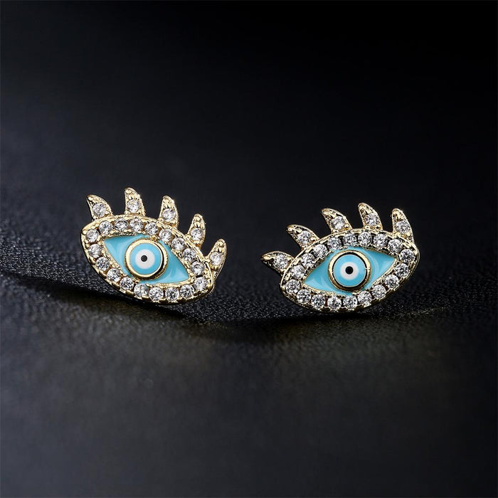 Creative Personality Oil Drop Magic Eye Female Earrings