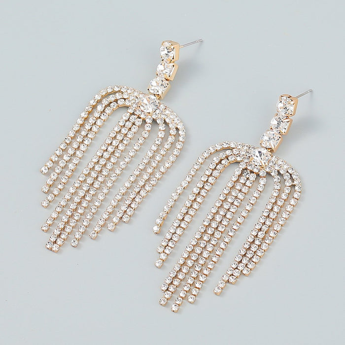 New Exaggerated Personalized Female Jewelry Tassel Earrings