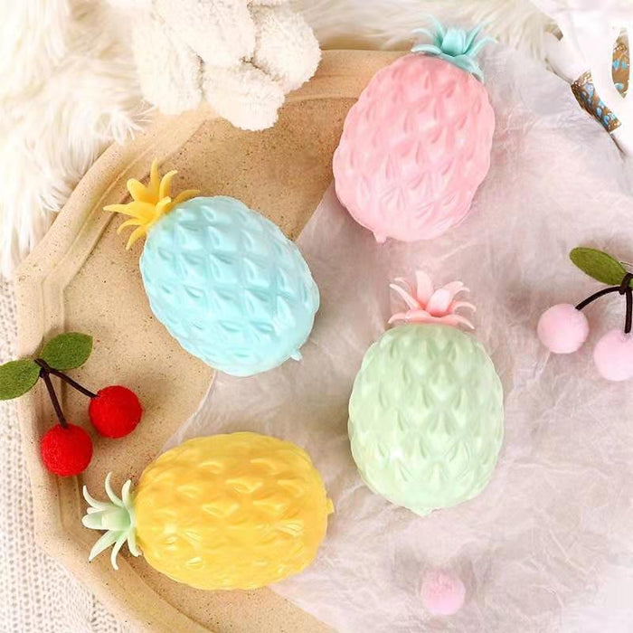 New Cheap Flour Pineapple Relief Stress Balls Fidget Toys Squeeze Fruit Anti Stress Decompression for Kids Antistress Children