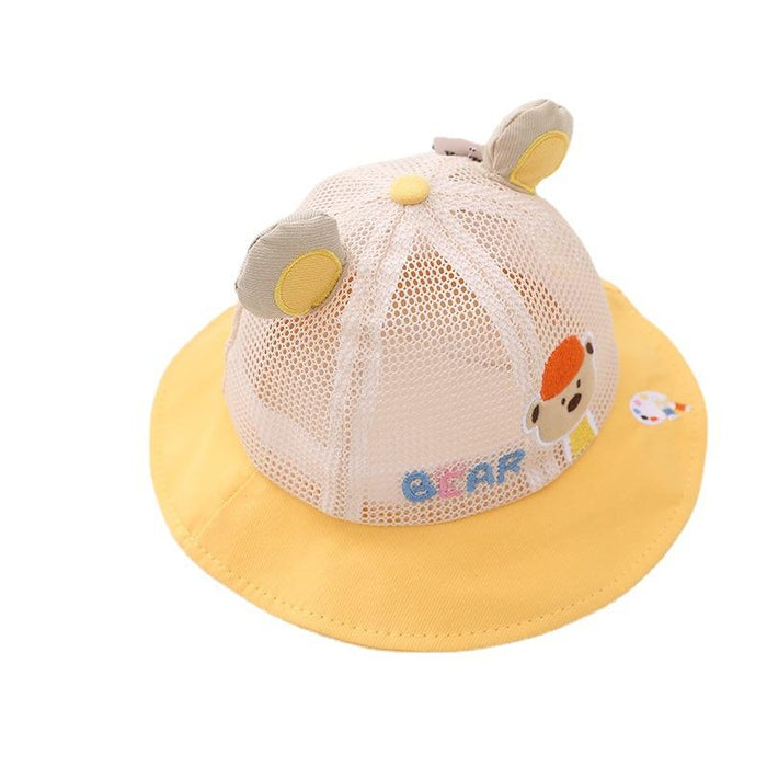 Summer Cute Baby Cartoon Bear Children Net Hat