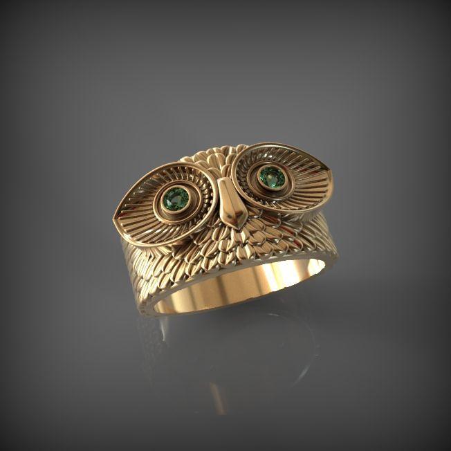 New Creative Owl Ring Popular Vintage Hand Jewelry