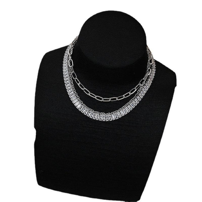 New Personality Fashion Zircon Necklace Clavicle Chain Ladies Necklace