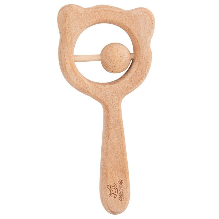 Baby Soothing Wooden Rattle Wooden Toys