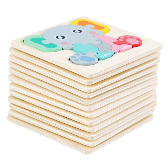 Children's Cartoon Wooden Puzzle Toy