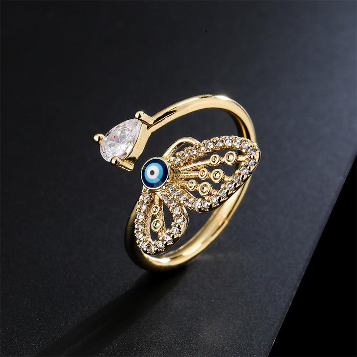 New Personality Hollow Butterfly Open Women's Ring