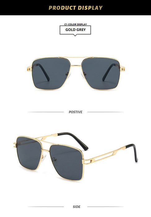 Double beam square personalized colour Sunglasses