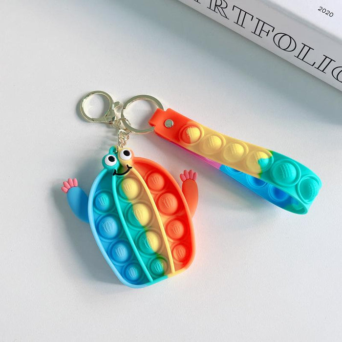 Bag decoration decompression toy key chain