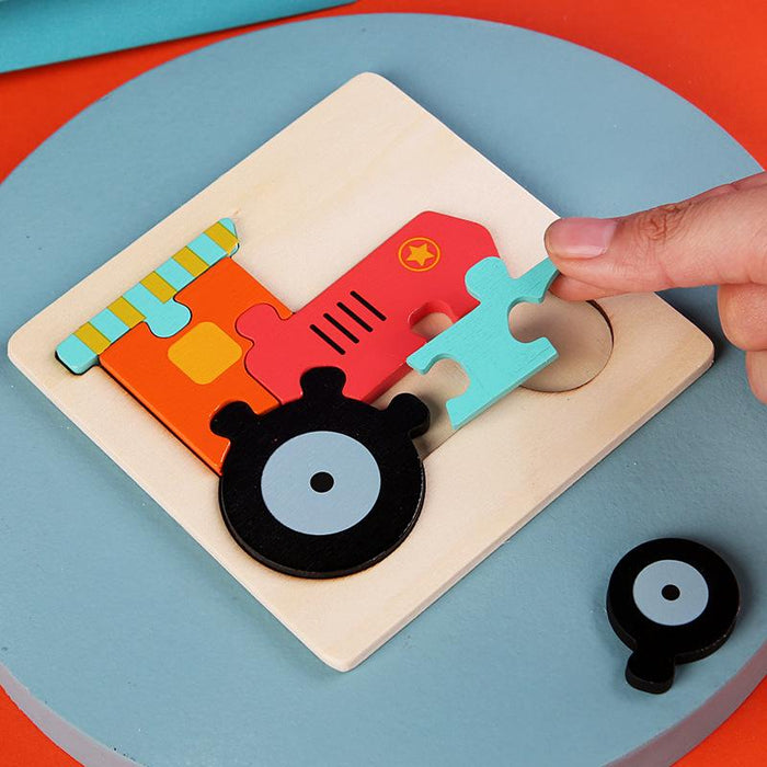 Children's Cartoon Wooden Puzzle Toy