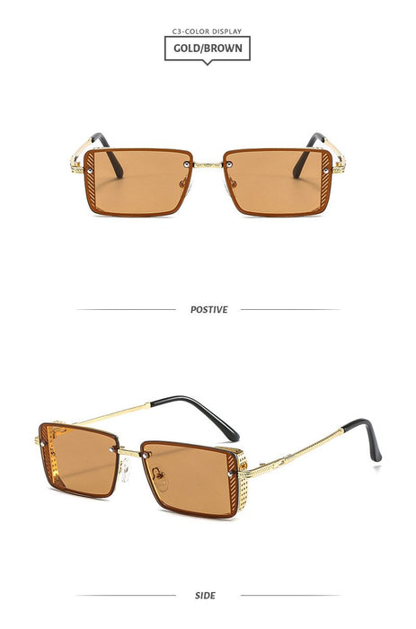 Metal small square Sunglasses