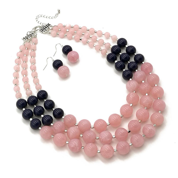 Women's Jewelry Fashion Simple Beaded Multi-layer Necklace Accessories