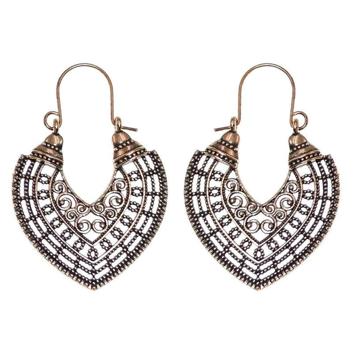 Ethnic Style Female Bohemian Court Style U-shaped Earrings Jewelry