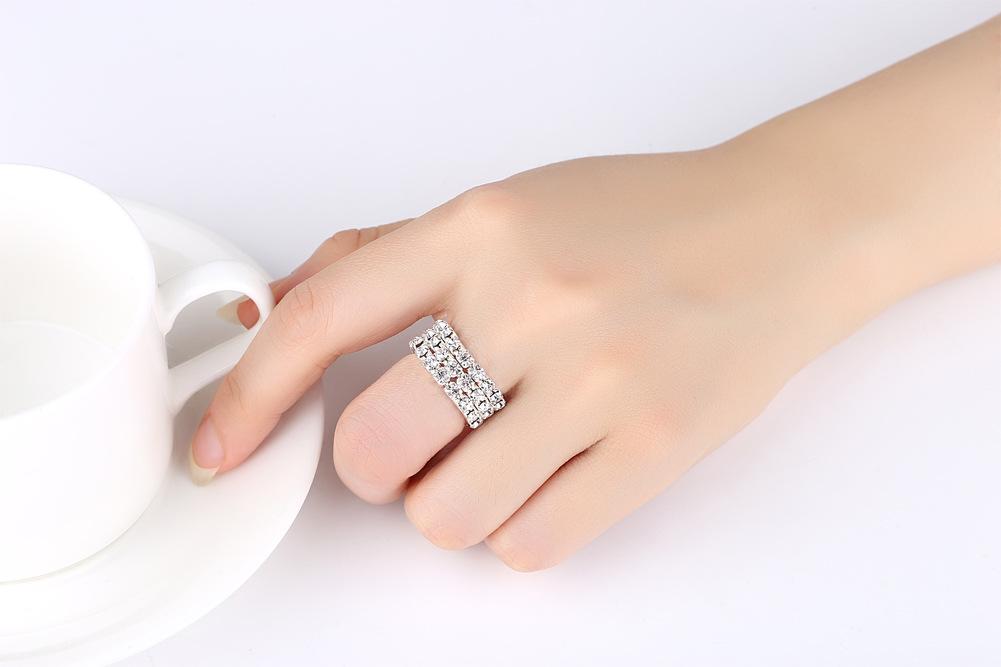 Rhinestone Elastic Ring