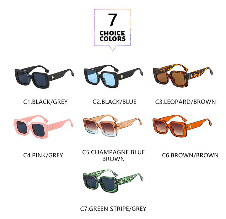 Box men's and women's colour matching Sunglasses