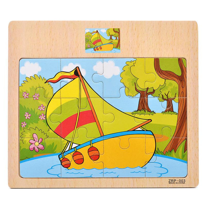 Children's Wooden Jigsaw Puzzle Puzzle Toy