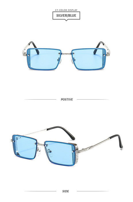 Metal small square Sunglasses