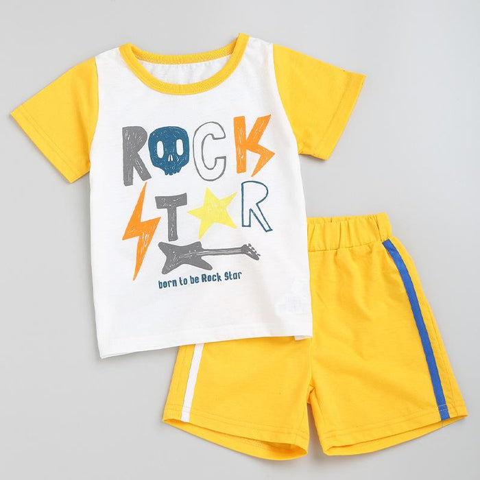 Children's short sleeved Shorts Set