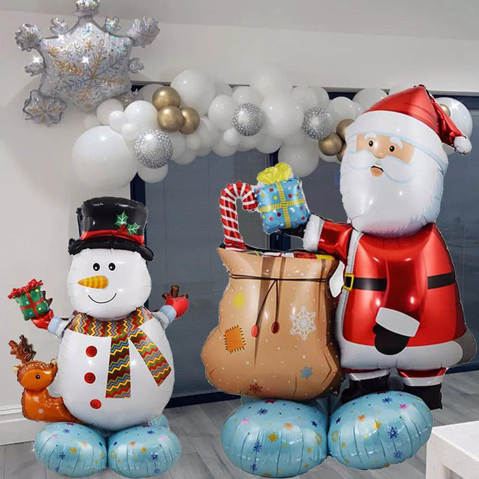 Christmas Foil Santa Claus Snowman Elk Balloons