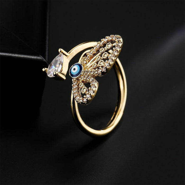 New Personality Hollow Butterfly Open Women's Ring