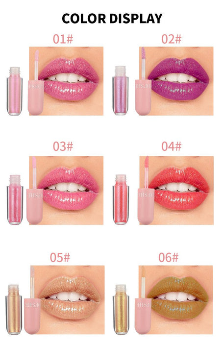 6-colour lip gloss cover box waterproof Lip Glaze